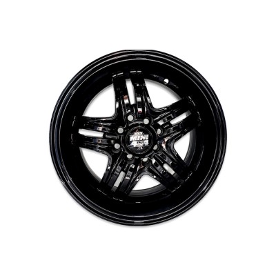 14 inches alloy wheel, 15 mm offset - Black